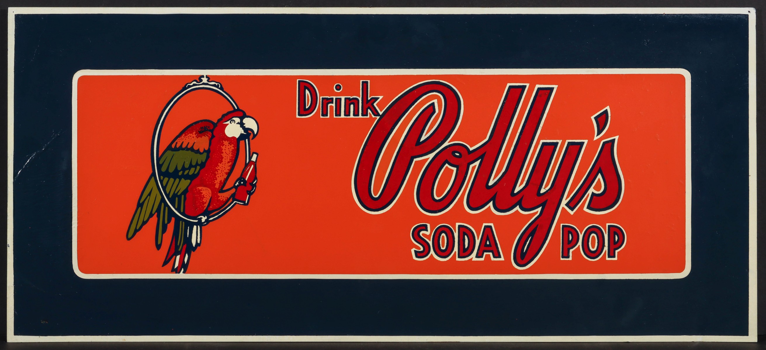 A RARE MID 20TH CENTURY POLLY'S POP ADVERTISING SIGN