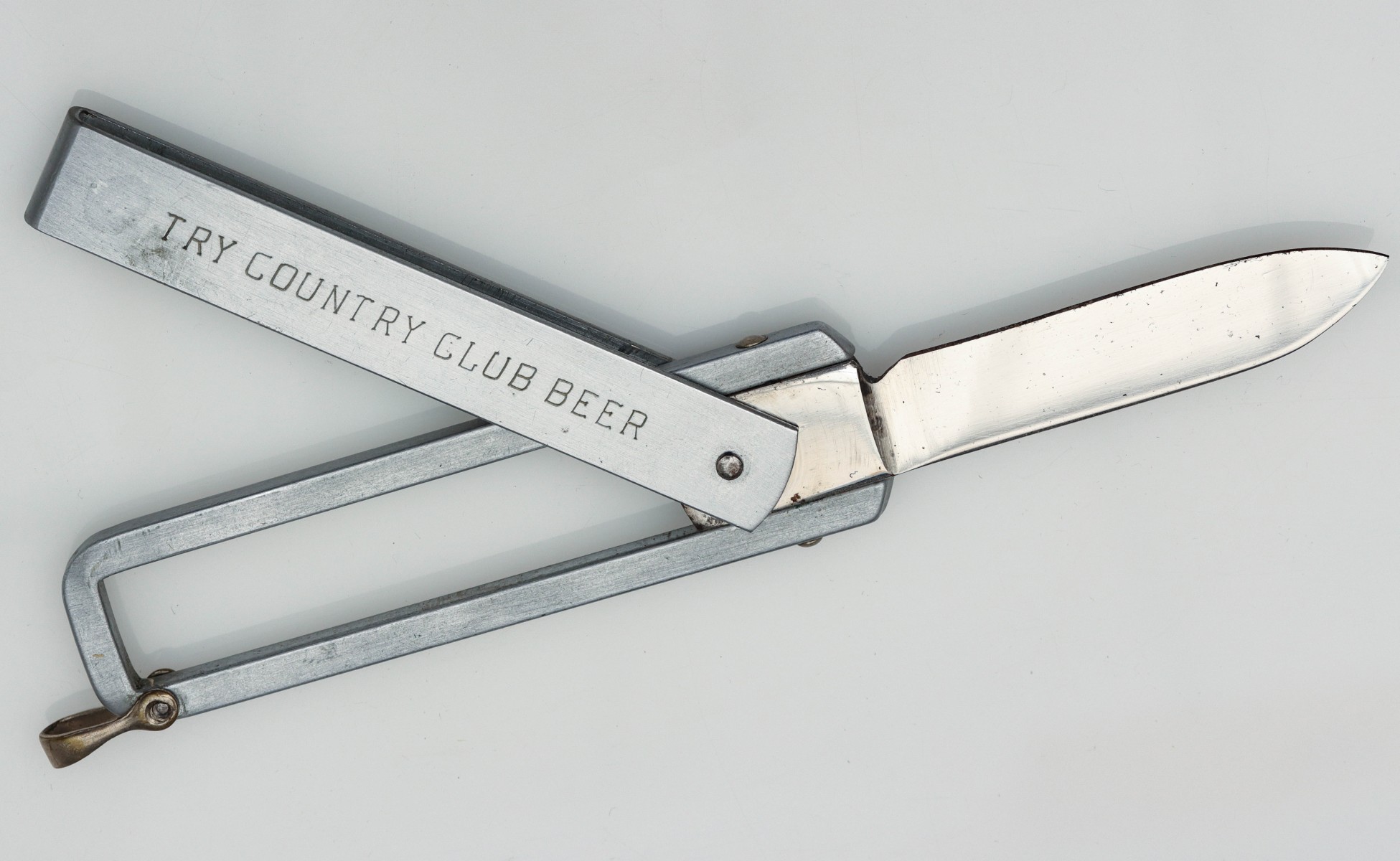 A POLLY'S POP/COUNTRY CLUB BEER ADVERTISING KNIFE