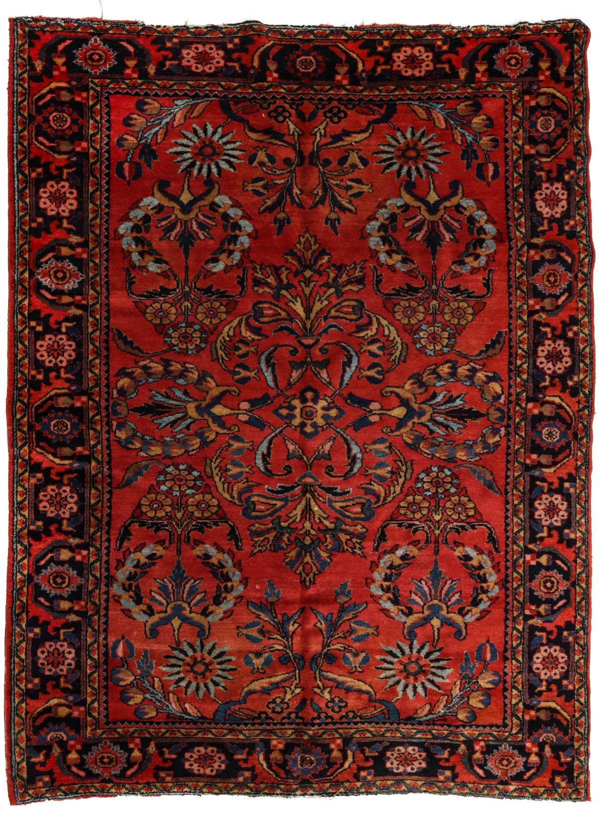 A FINE LUSTROUS EARLY 20TH CENTURY PERSIAN LILIHAN RUG