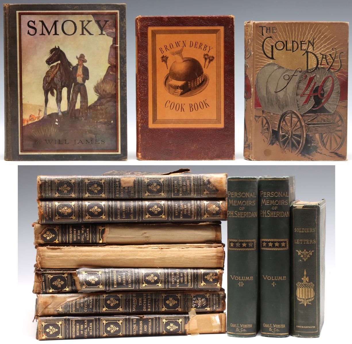 CIVIL WAR, WESTERN SUBJECT AND OTHER BOOKS