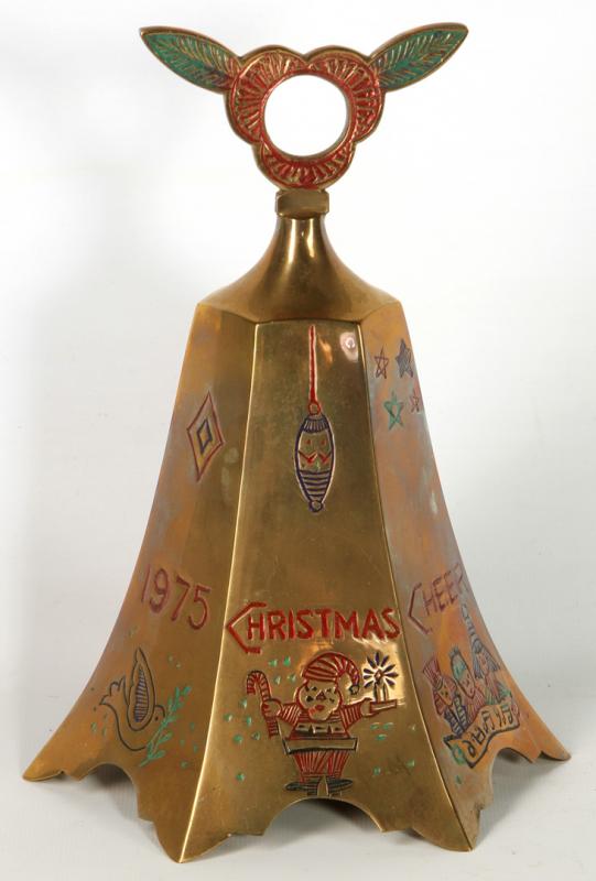 BELLS OF SARNA CHRISTMAS 1975 BRASS BELL