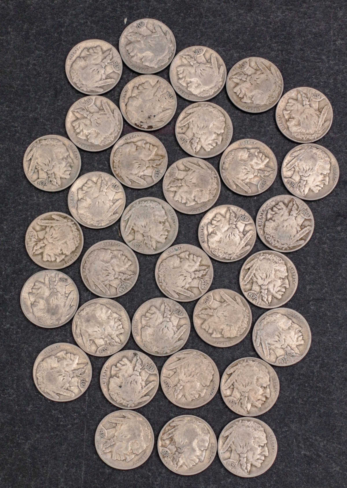 100 BUFFALO NICKELS WITH DATE