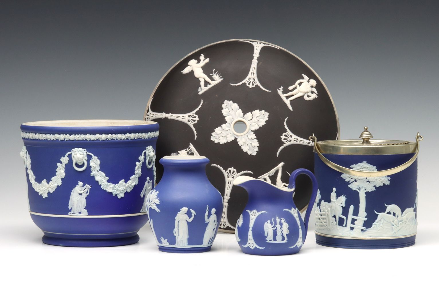 A COLLECTION OF JASPERWARE INCLUDING WEDGWOOD ONLY