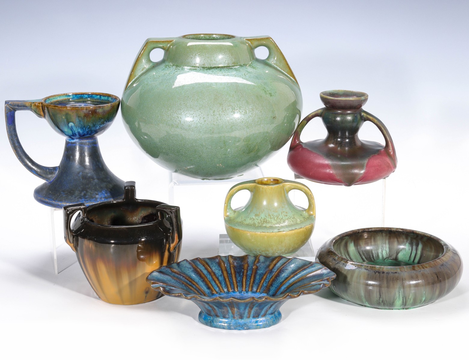 A LARGE AND VARIED COLLECTION OF FINE FULPER ART POTTER