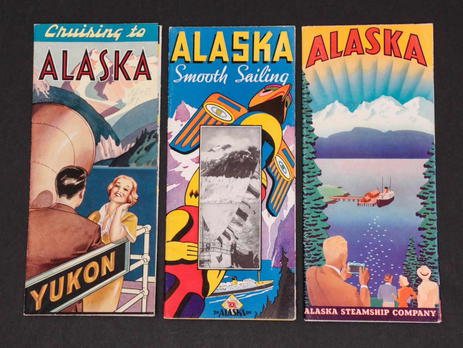CIRCA 1940 STEAMSHIP TRAVEL TO ALASKA BROCHURES