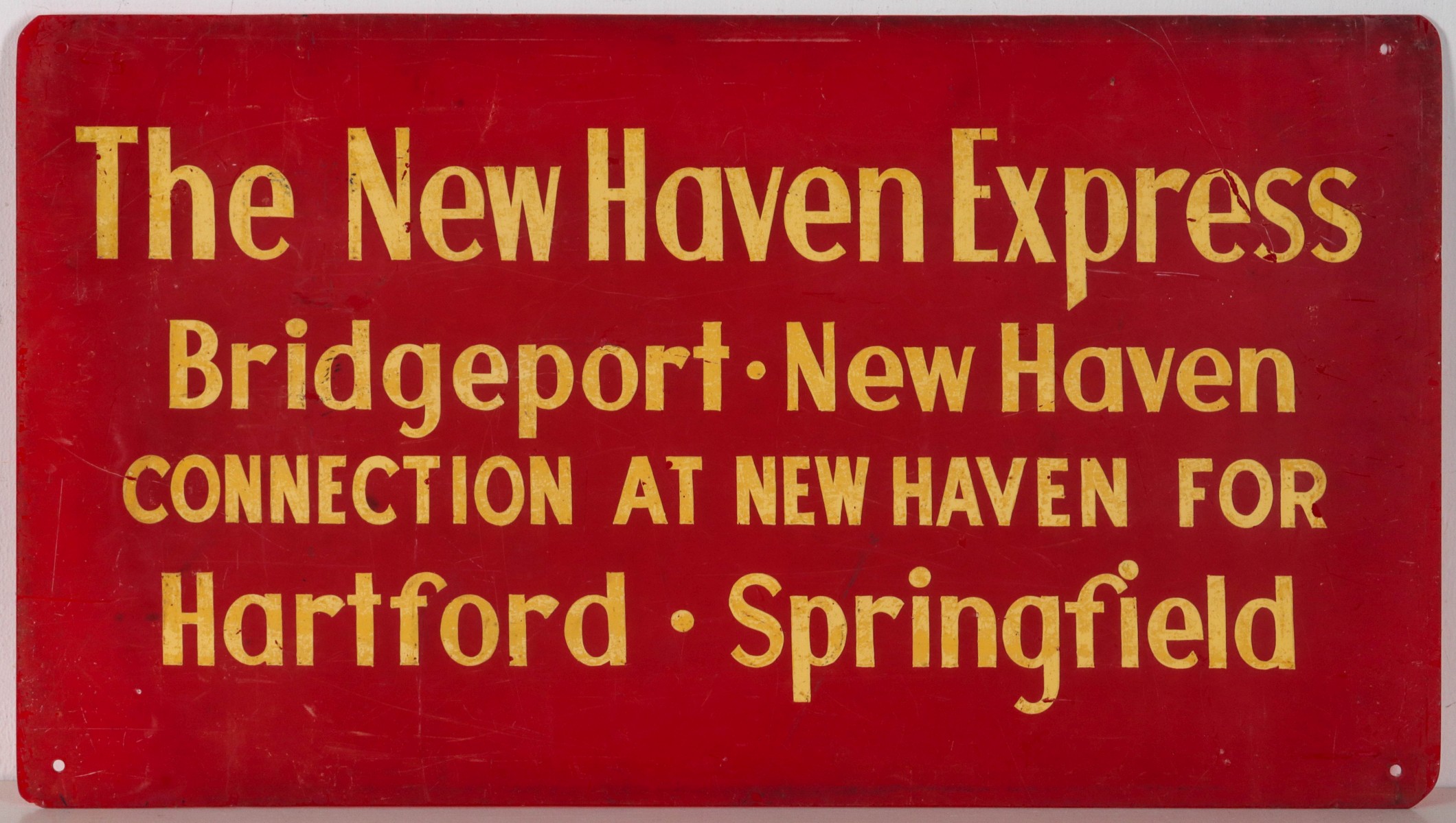 PENNSYLVANIA GATE SIGN FOR THE NEW HAVEN EXPRESS