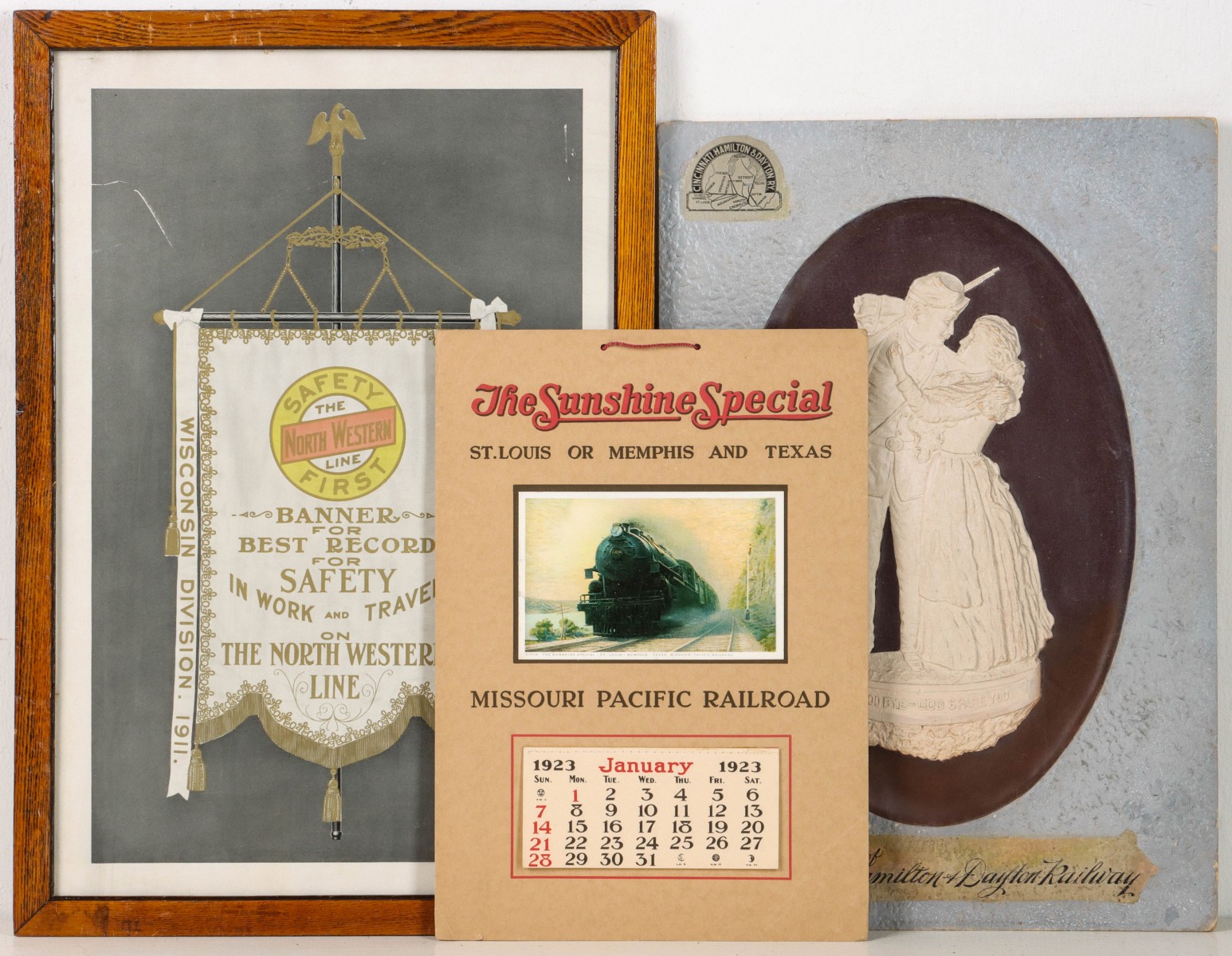 MOPAC, NORTH WESTERN, CH&D RY ADVERTISING C. 1915