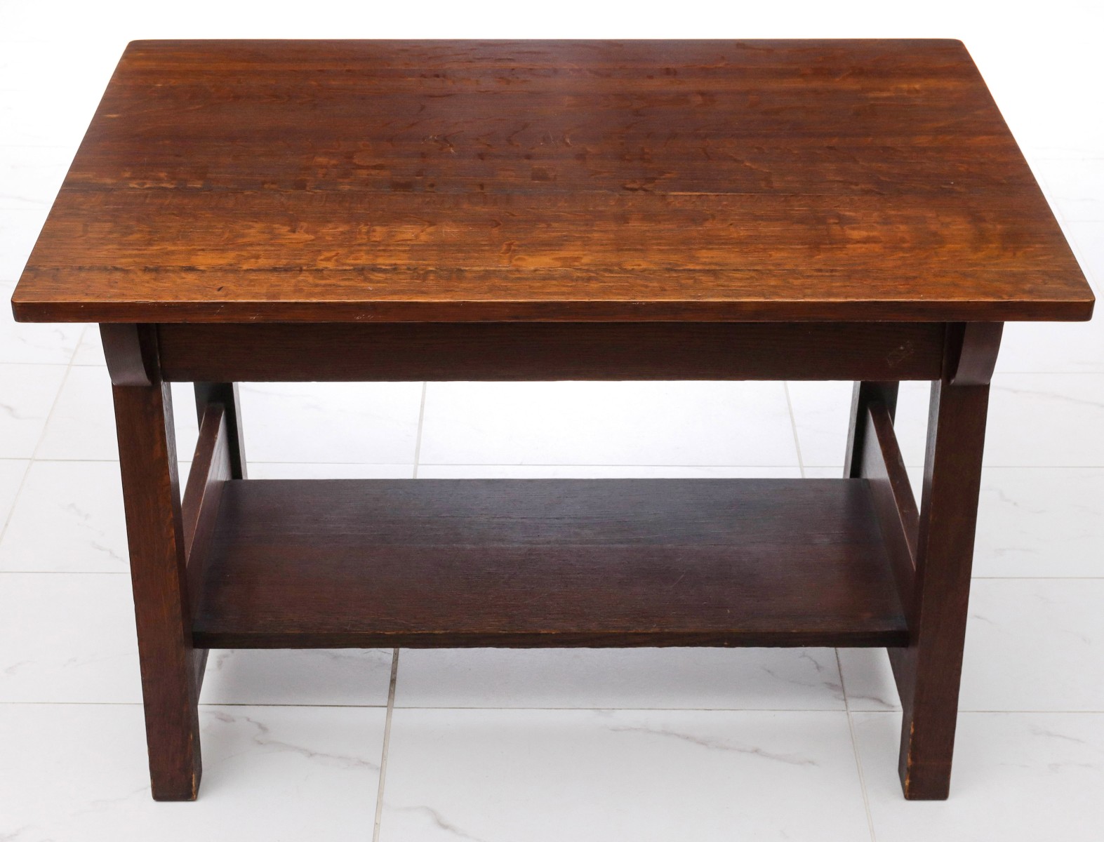 LIMBERT SIGNED OAK LIBRARY TABLE NO. 108