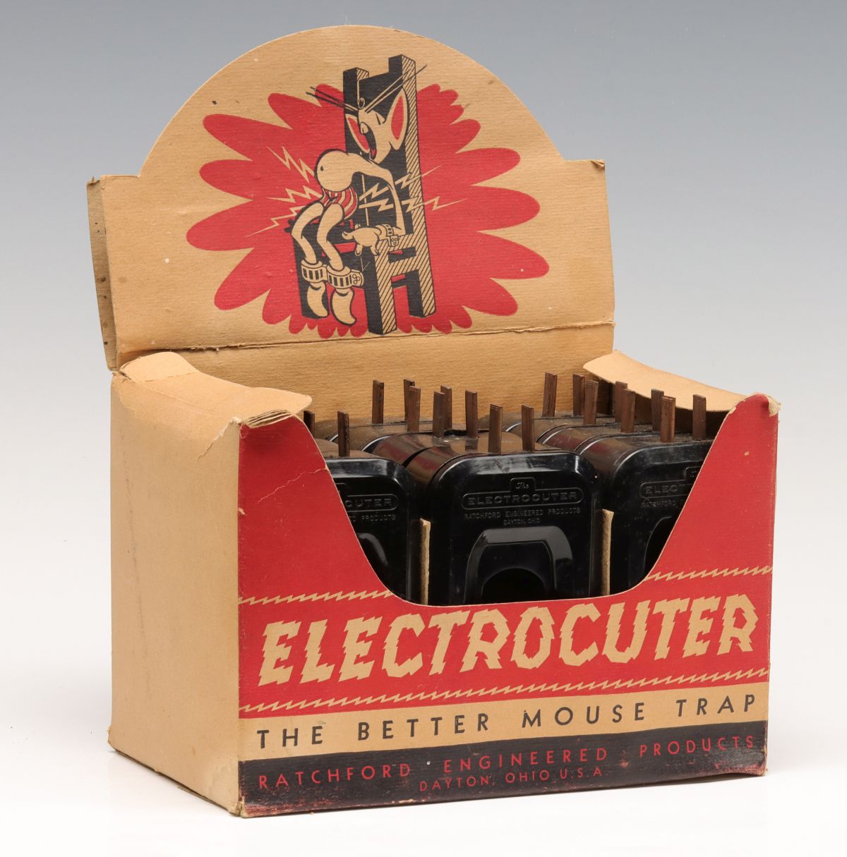 1945 ELECTRIC MOUSE TRAP STORE DISPLAY & NEW OLD STOCK