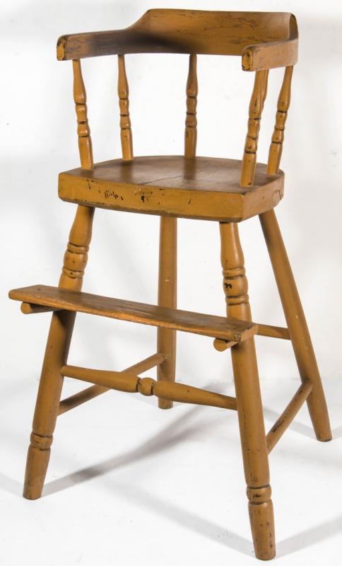 A 19TH CENTURY COUNTRY PRIMITIVE YOUTH CHAIR