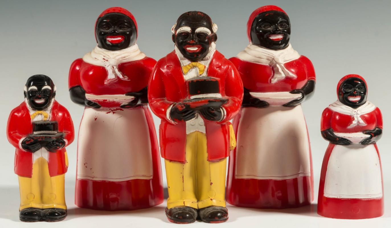 MAMMY AND UNCLE MOSES SALT & PEPPER SETS
