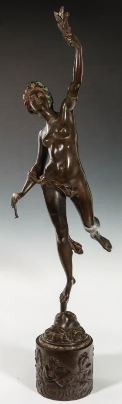 A 19THC. FRENCH ALLEGORICAL BRONZE AFTER SOBRE  