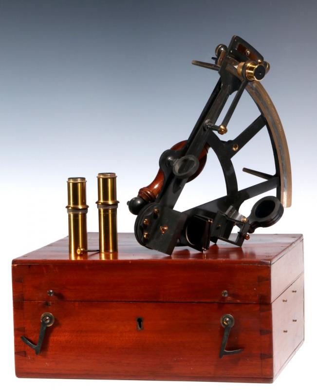 A 19TH CEN. CHARLES HUTCHINSON MARITIME SEXTANT 