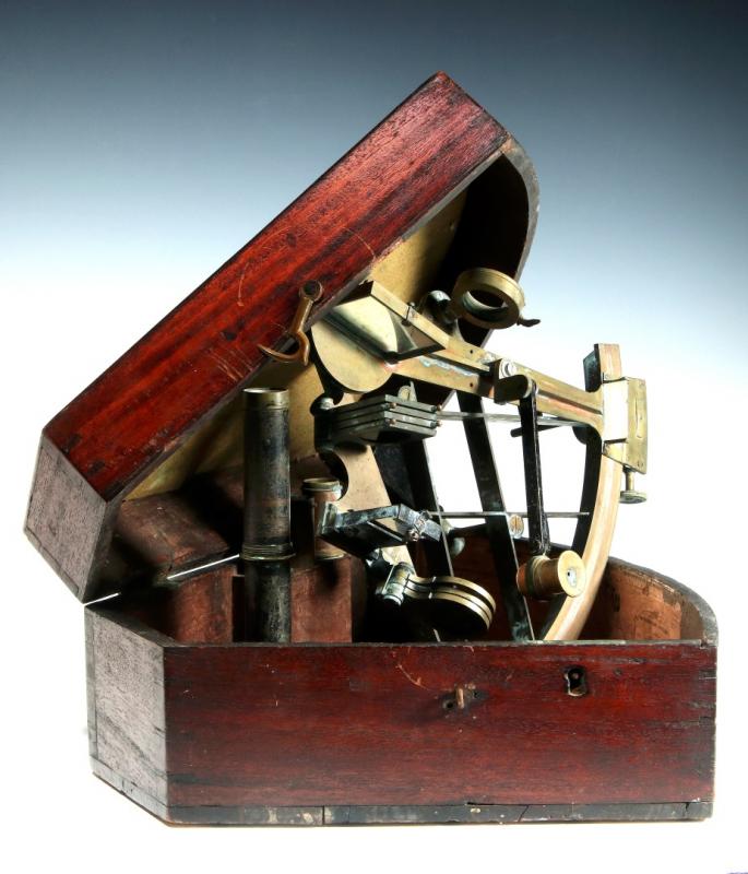 A 19TH CENTURY FRENCH SEXTANT SIGNED I. BIANCHETT