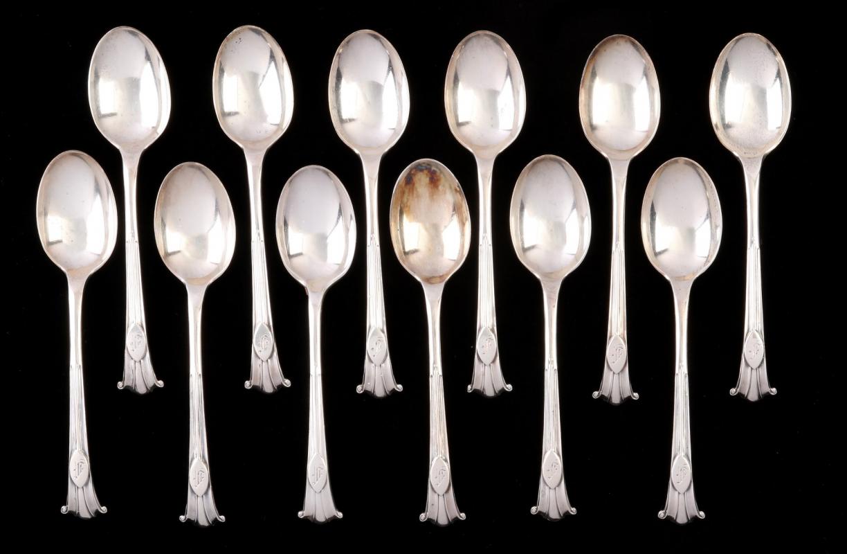 ELEVEN MAPPIN & WEBB SHEFFIELD STERLING SPOONS