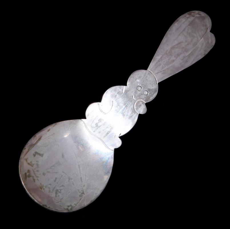 AN ALLAN ADLER STERLING RABBIT CHILD'S SPOON