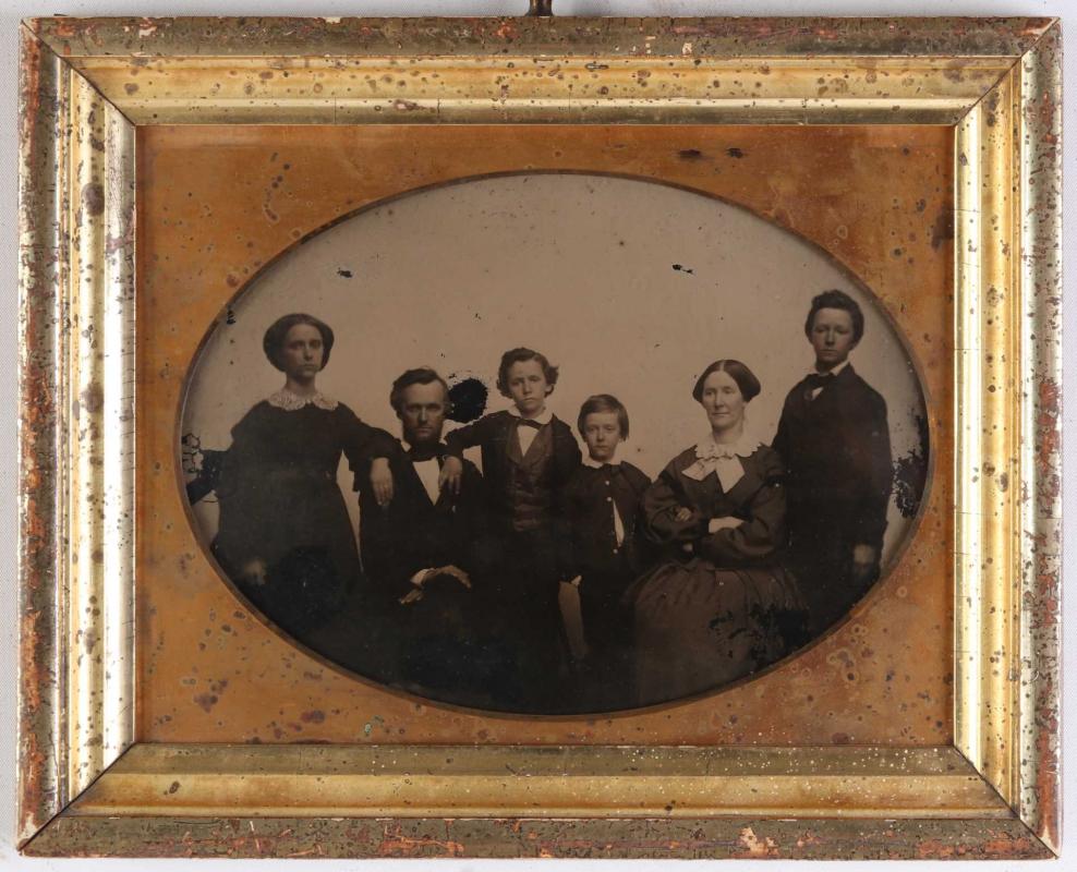 A FULL PLATE AMBROTYPE IN ORIGINAL PERIOD FRAME