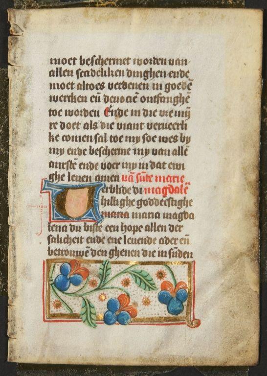 C. 1500 FLEMISH BOOK OF HOURS ILLUMINATED MANUSCRIPT