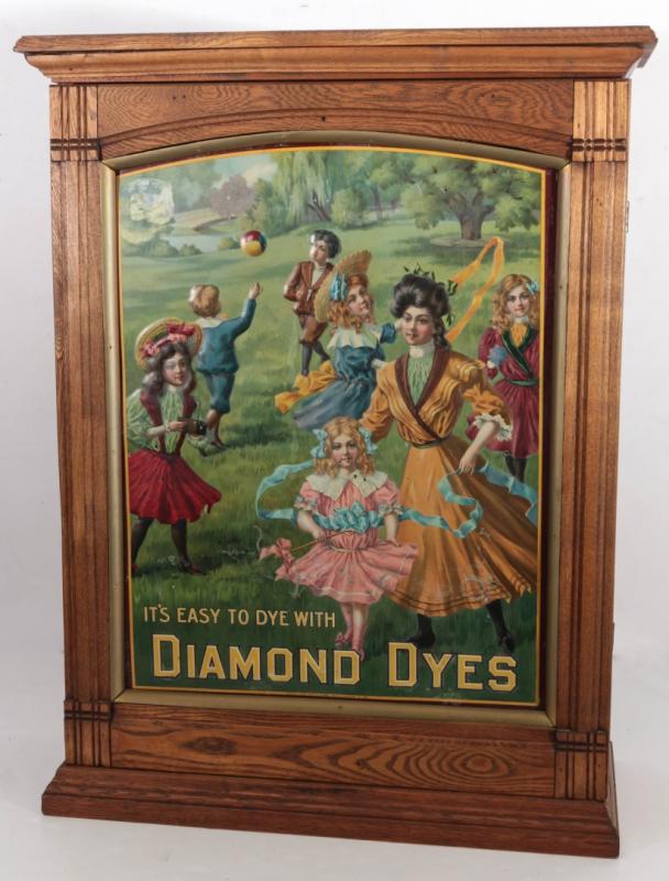 A CIRCA 1900 DIAMOND DYES 'GOVERNESS' CABNET 