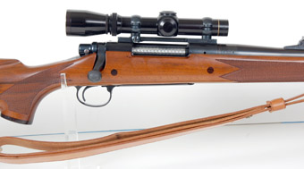 Remington 700 Safari Grade 458with Leupold Scope & Brownell Latigo Sling