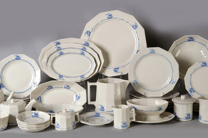 An Eighty Piece Set of Rookwood Pottery