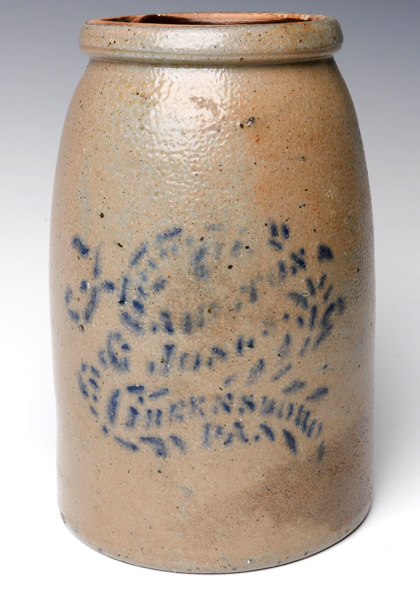 A Collection of Blue Decorated Stoneware