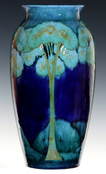 A Fine Moorcroft Moonlit Blue Pottery Vase
