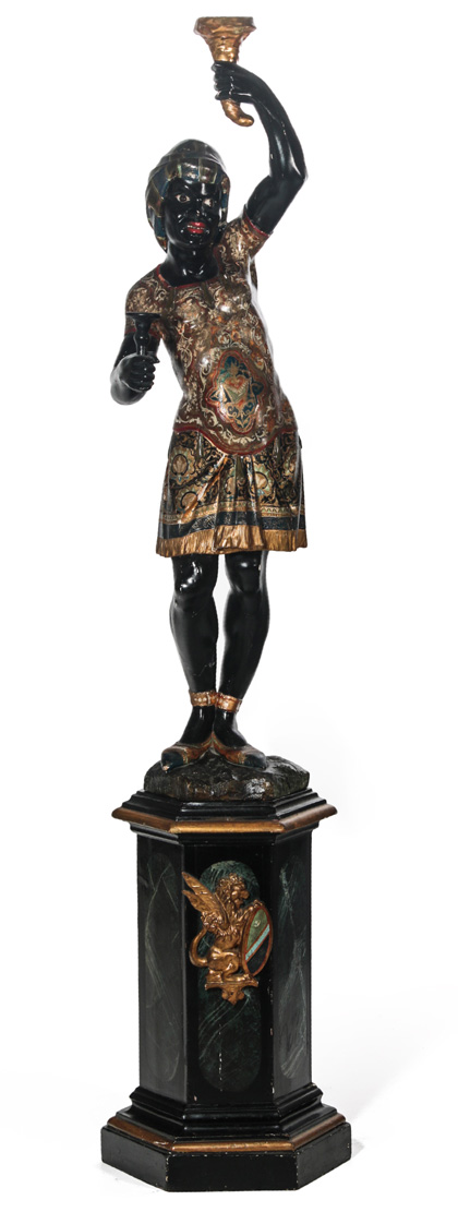 A Good 19th Century Venetian Blackamoor Figure