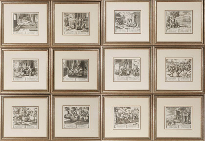 The Complete 32 Print Suite of The Fable of Cupid and Psyche, 16th Century