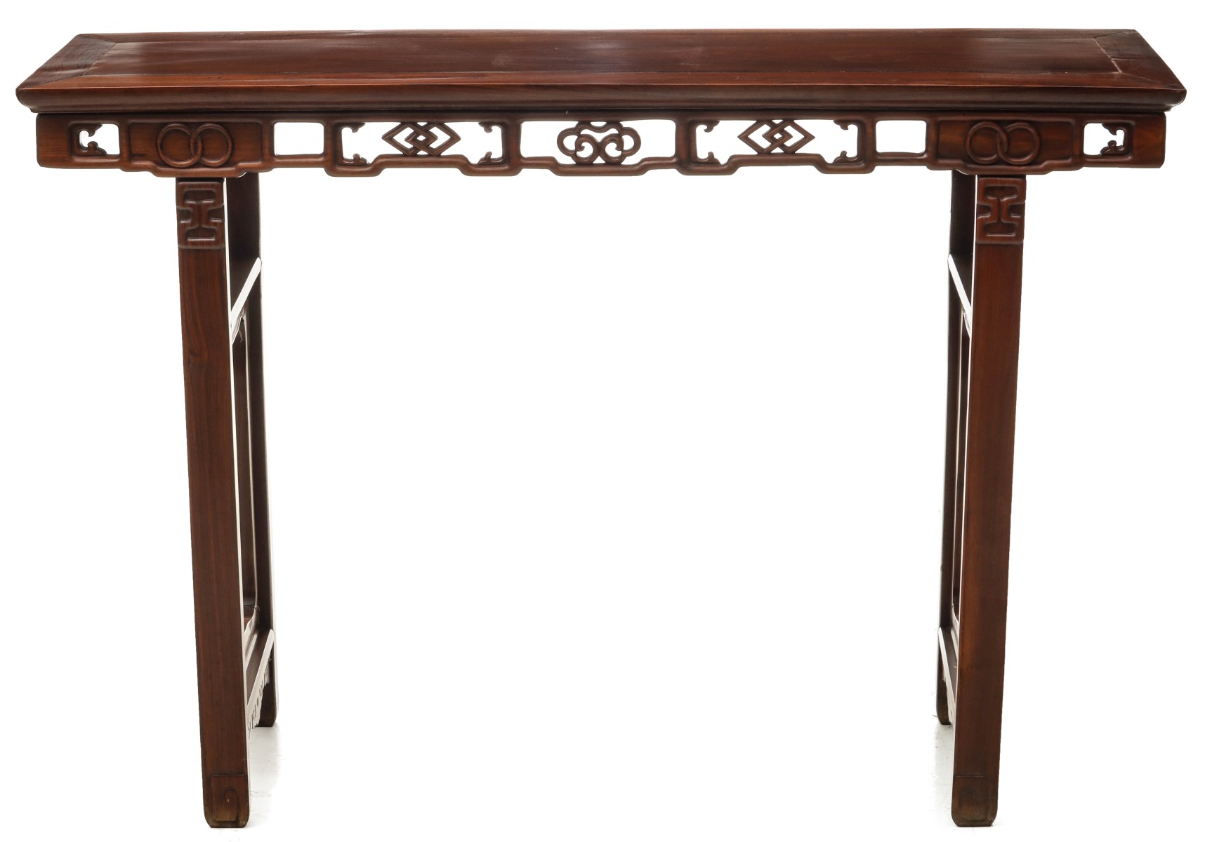 AN EARLY TO MID 20TH C. CHINESE HARDWOOD ALTAR TABLE