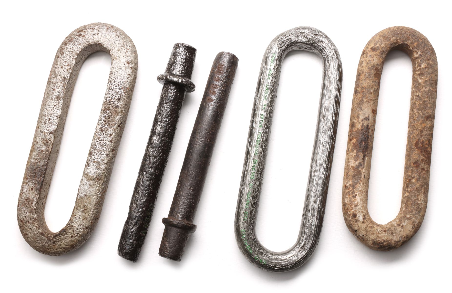 EARLY FORGED IRON LINK & PIN COLLECTION WITH PROVENANCE