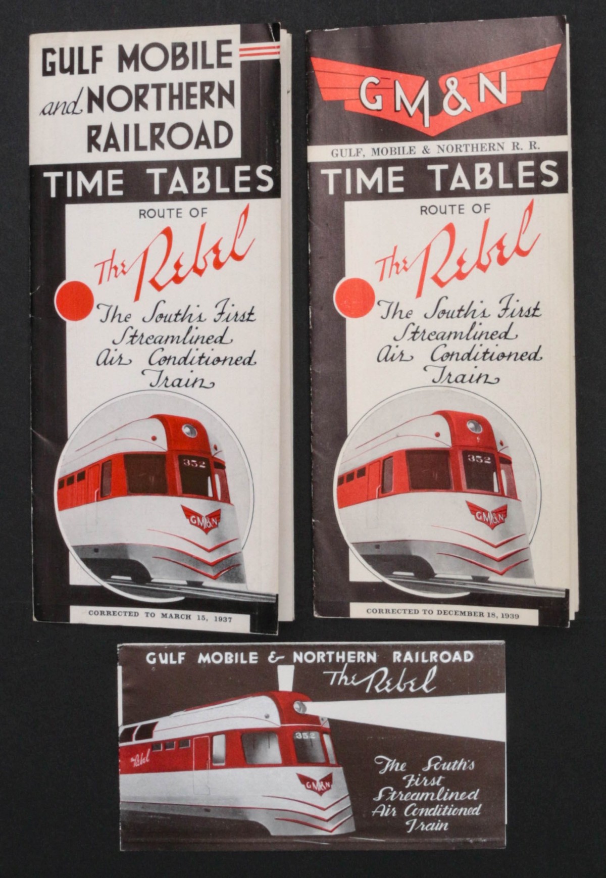 GULF, MOBILE AND NORTHERN TIMETABLES INCL MARCH 1937
