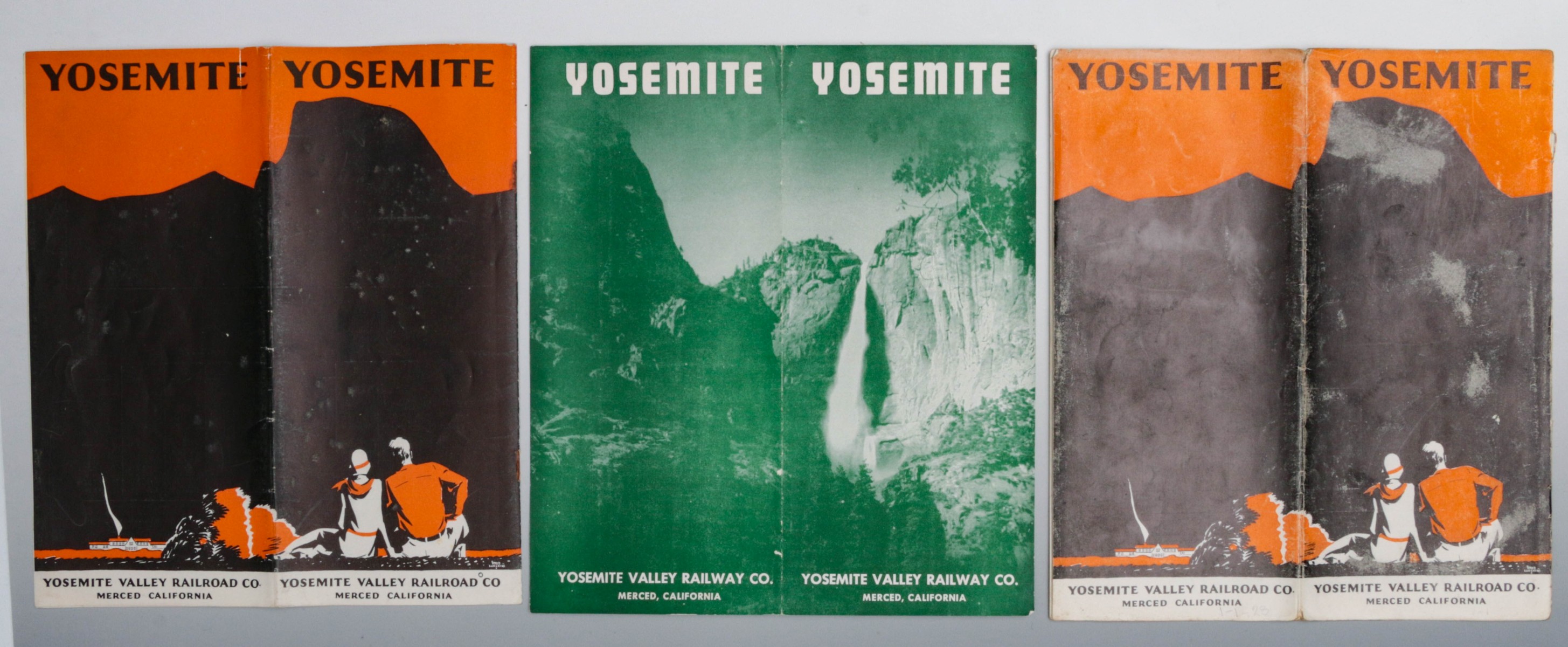 YOSEMITE VALLEY RR BROCHURES (6), ONE DATED 1924