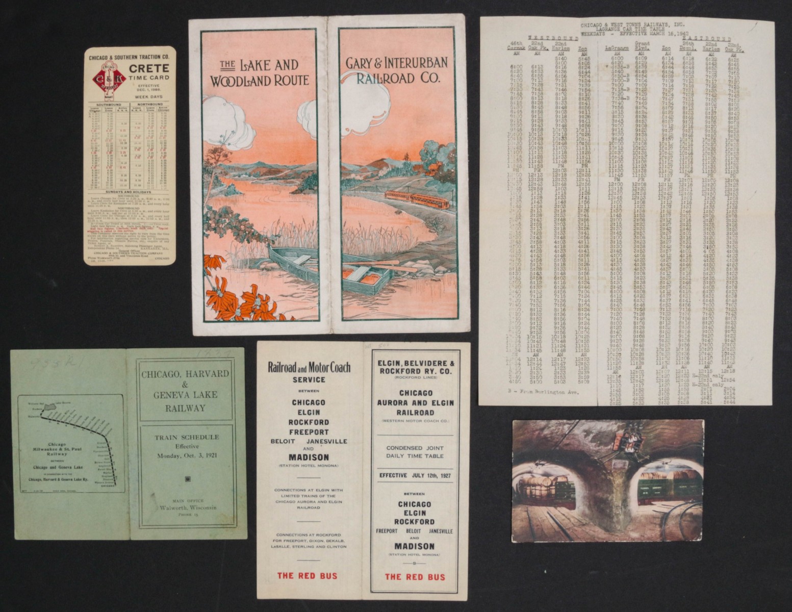 A COLLECTION OF CHICAGO RAILROAD TIMETABLES 1906-1942