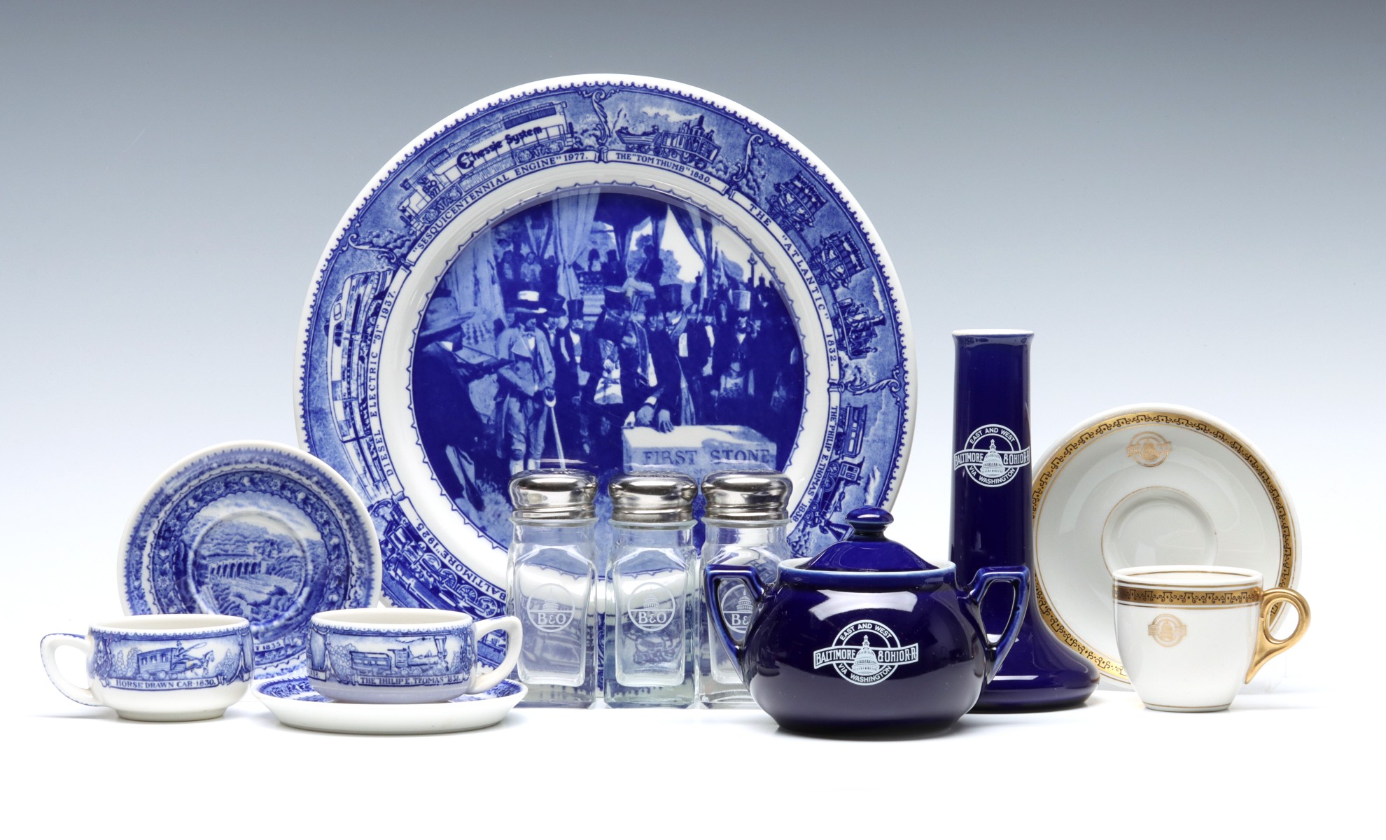 A COLLECTION OF BALTIMORE & OHIO RAILROAD DINING CHINA