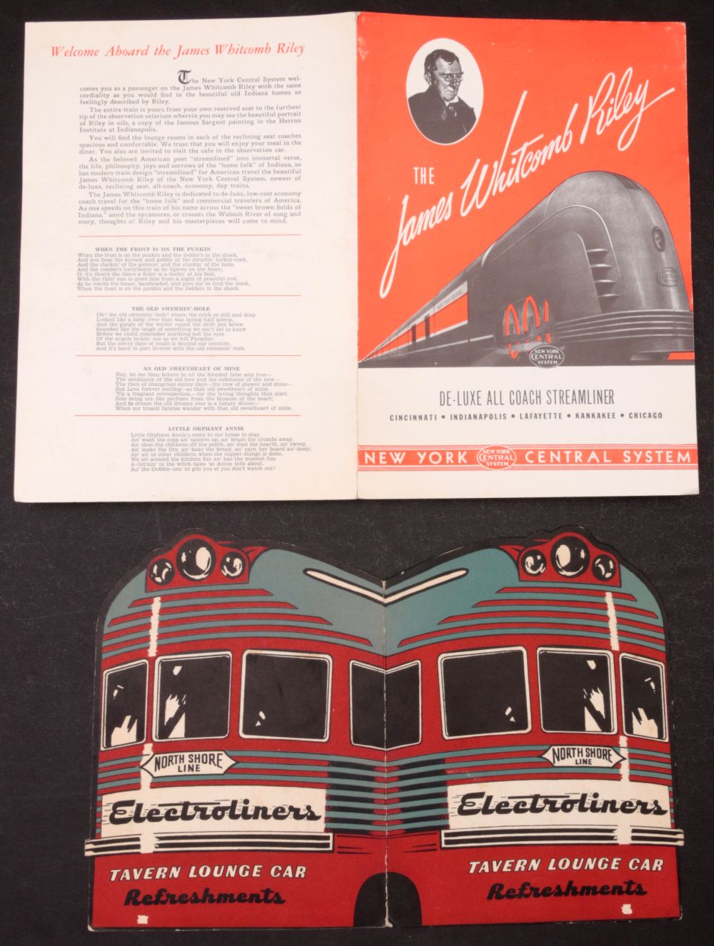 A COLLECTION OF RAILROAD DINING CAR MENUS 1904-1977