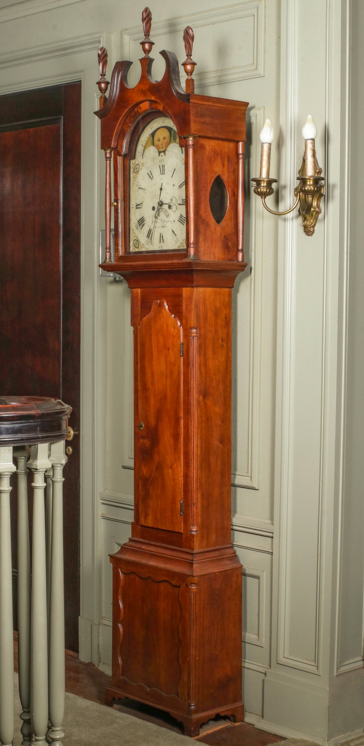 AMERICAN TALL CLOCK KEPLINGER GETTYS BURGH CIRCA 1806