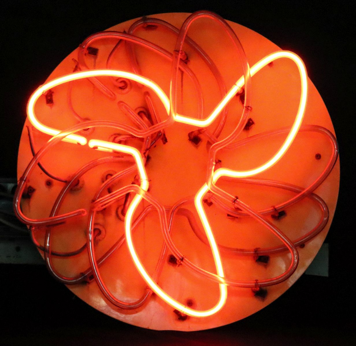 A MID 20TH C. EYE DAZZLING ANIMATED PROPELLER NEON SIGN