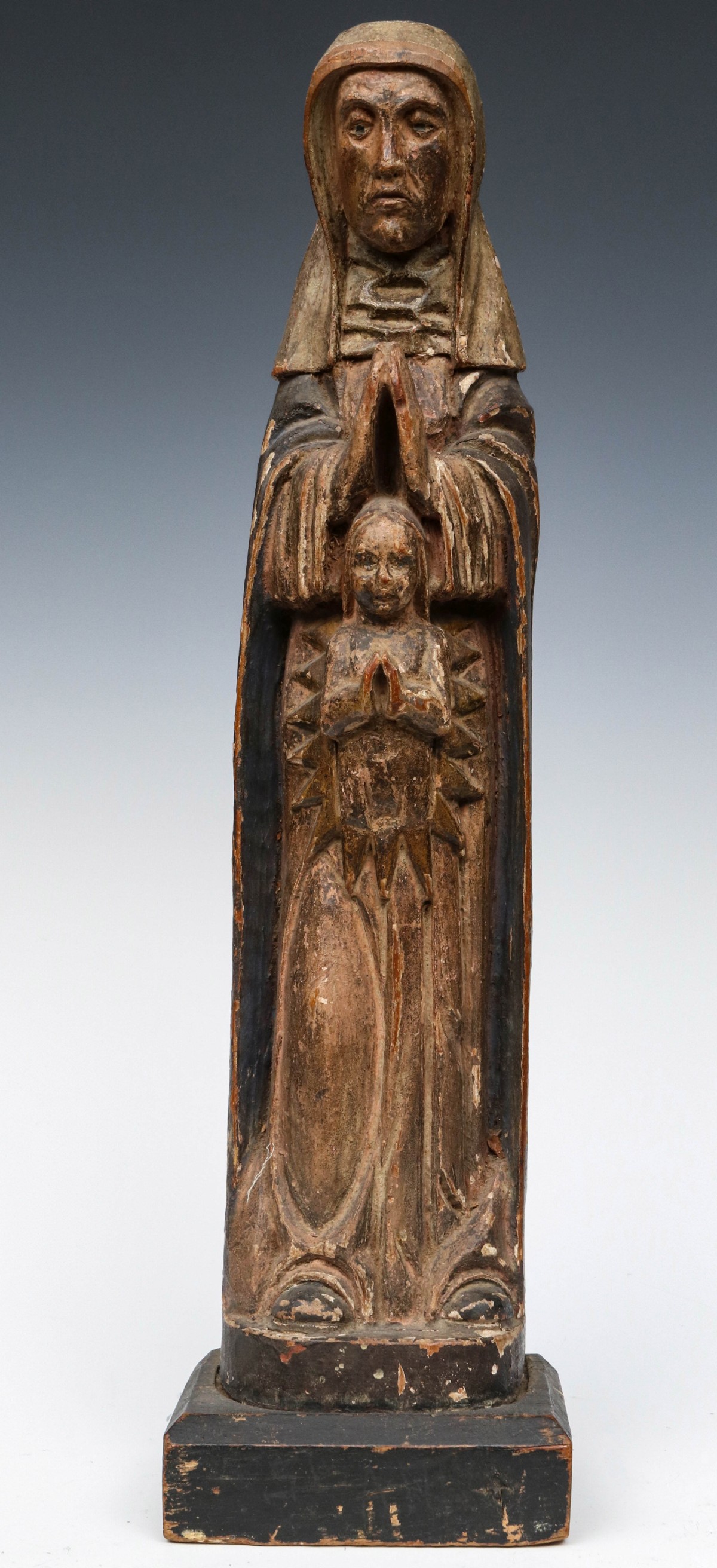 A 17TH / 18TH CENTURY CONTINENTAL FIGURE OF THE MADONNA