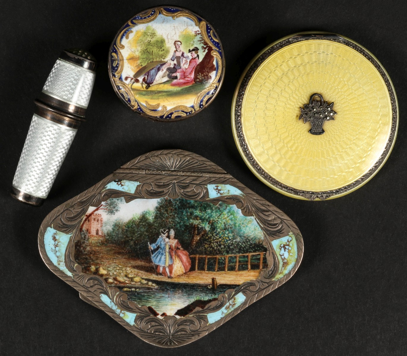 GUILLOCHE, VIENNESE AND OTHER ENAMELED OBJECTS