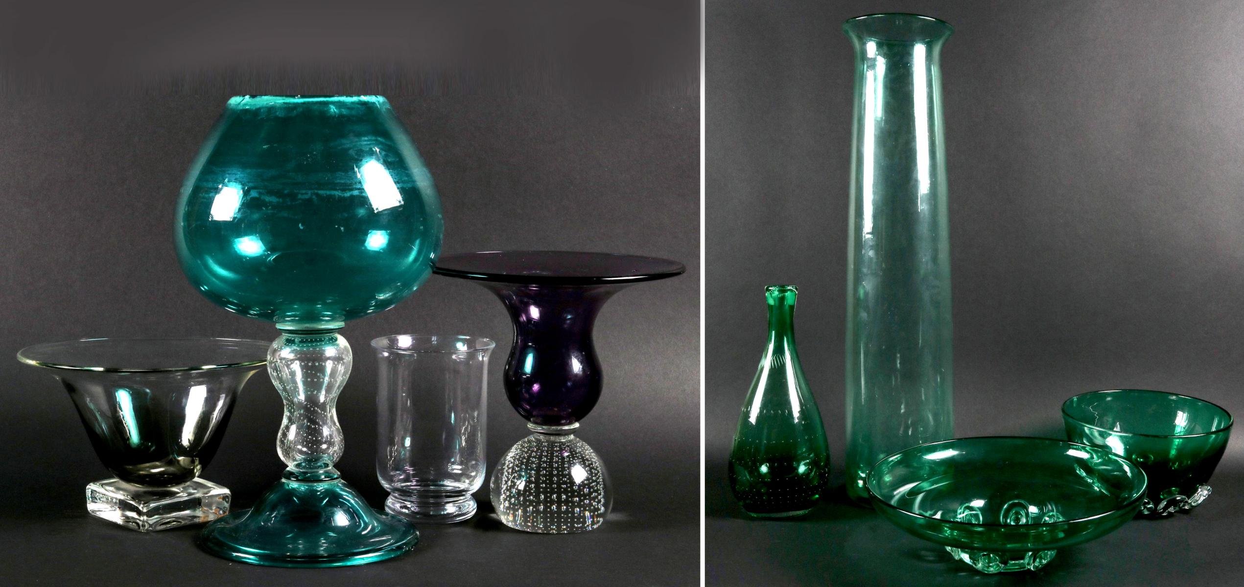 A COLLECTION OF MID TO LATE 20TH CENTURY GLASS