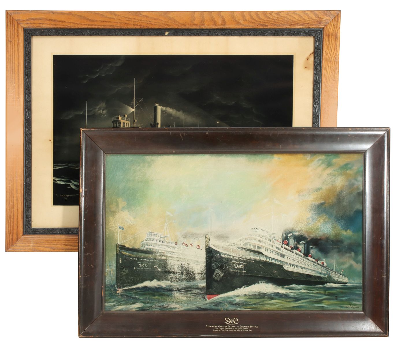 EARLY 20TH C. DETROIT AND CLEVELAND STEAMSHIP PRINTS