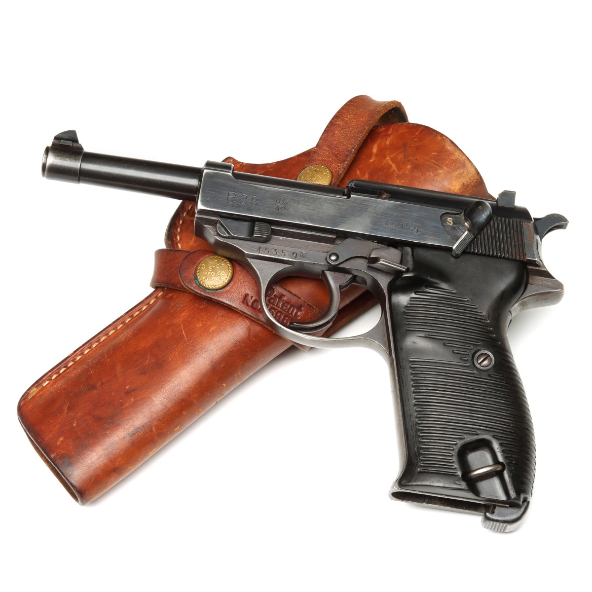 A WALTHER P38 9MM PISTOL WITH THIRD REICH PROOF MARKS