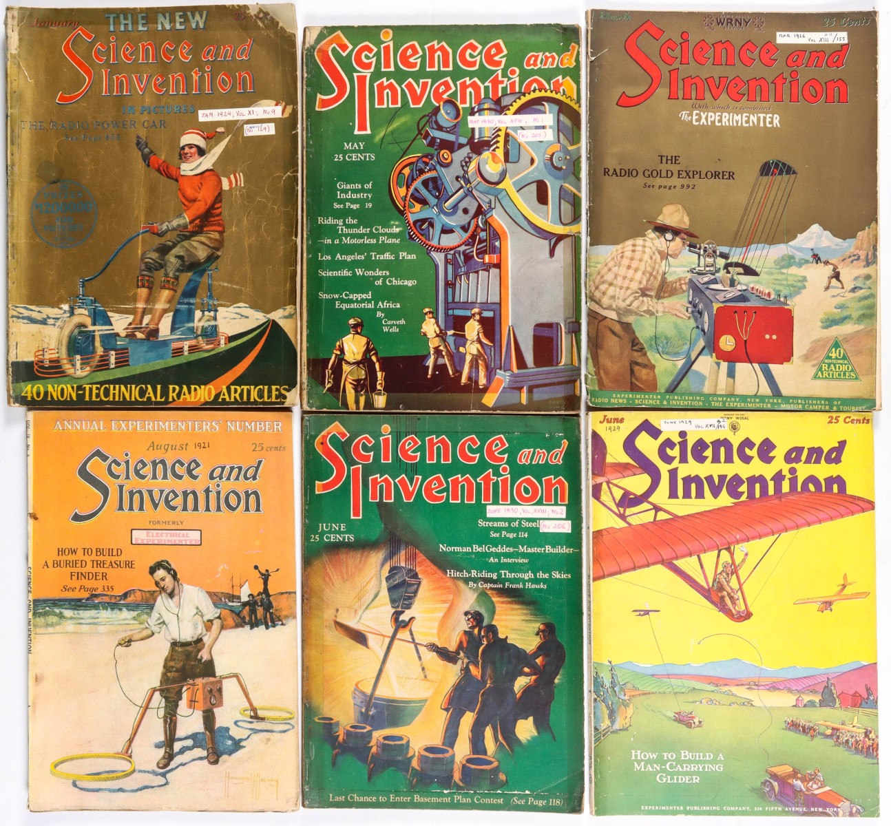 1920s SCIENCE AND INVENTION/THE EXPERIMENTER MAGAZINES