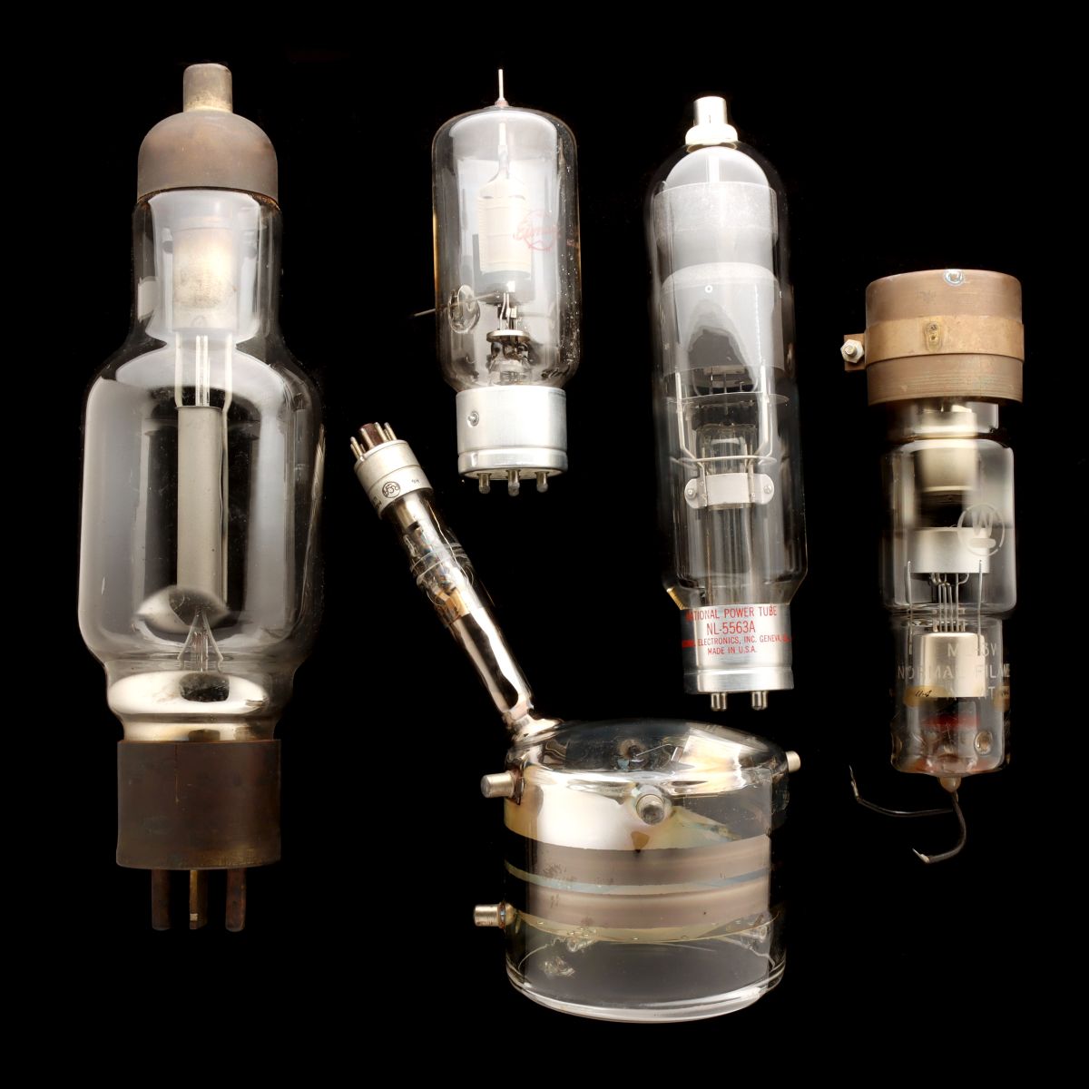 LARGE CAMERA TUBE AND OTHER GLASS ELECTRONICS