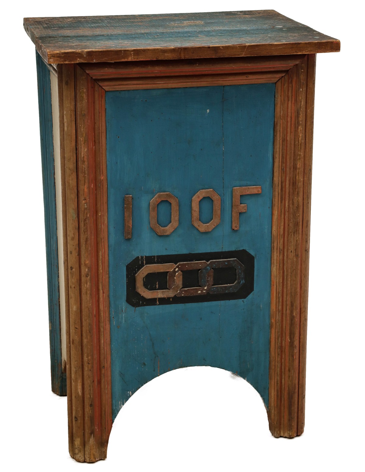 A PAINTED FRATERNAL ORDER LECTERN CIRCA 1890