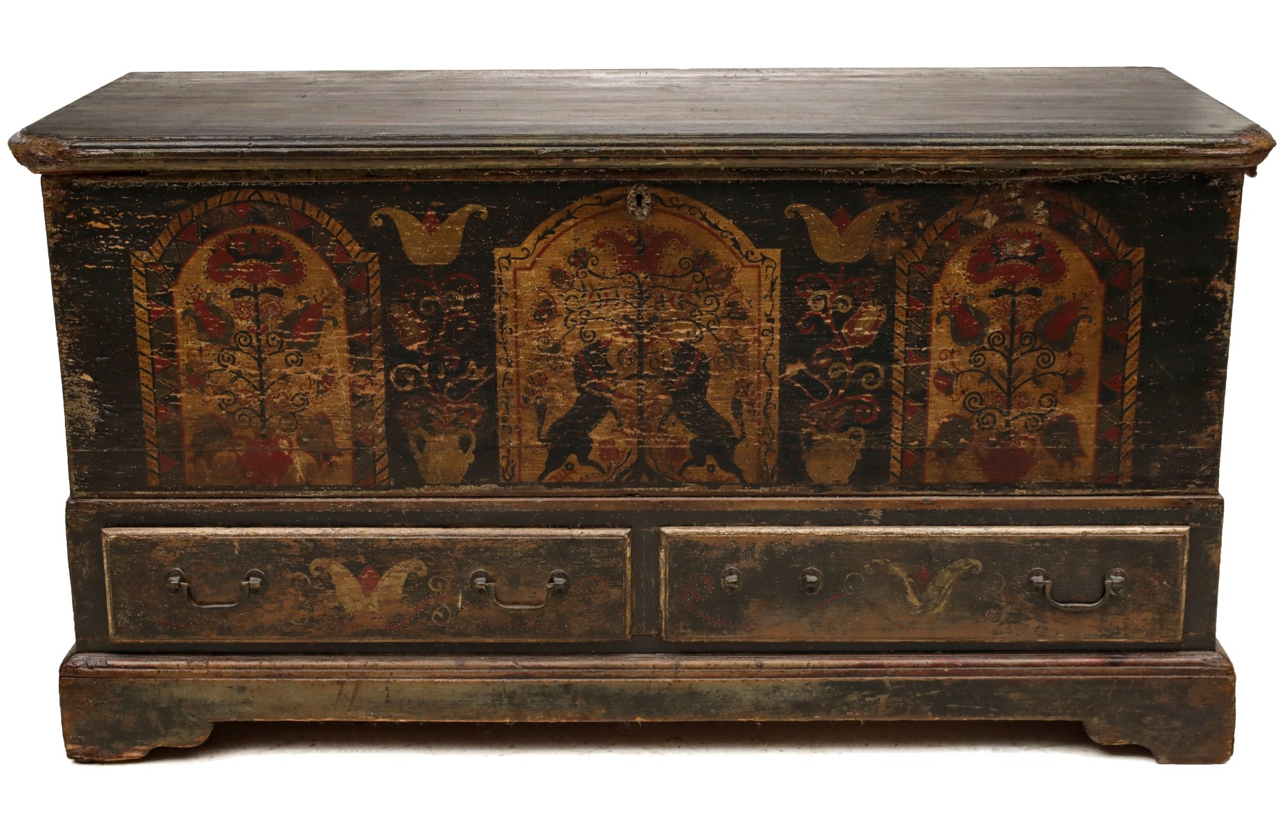 A MID 20TH CENTURY REPRODUCTION BLANKET CHEST