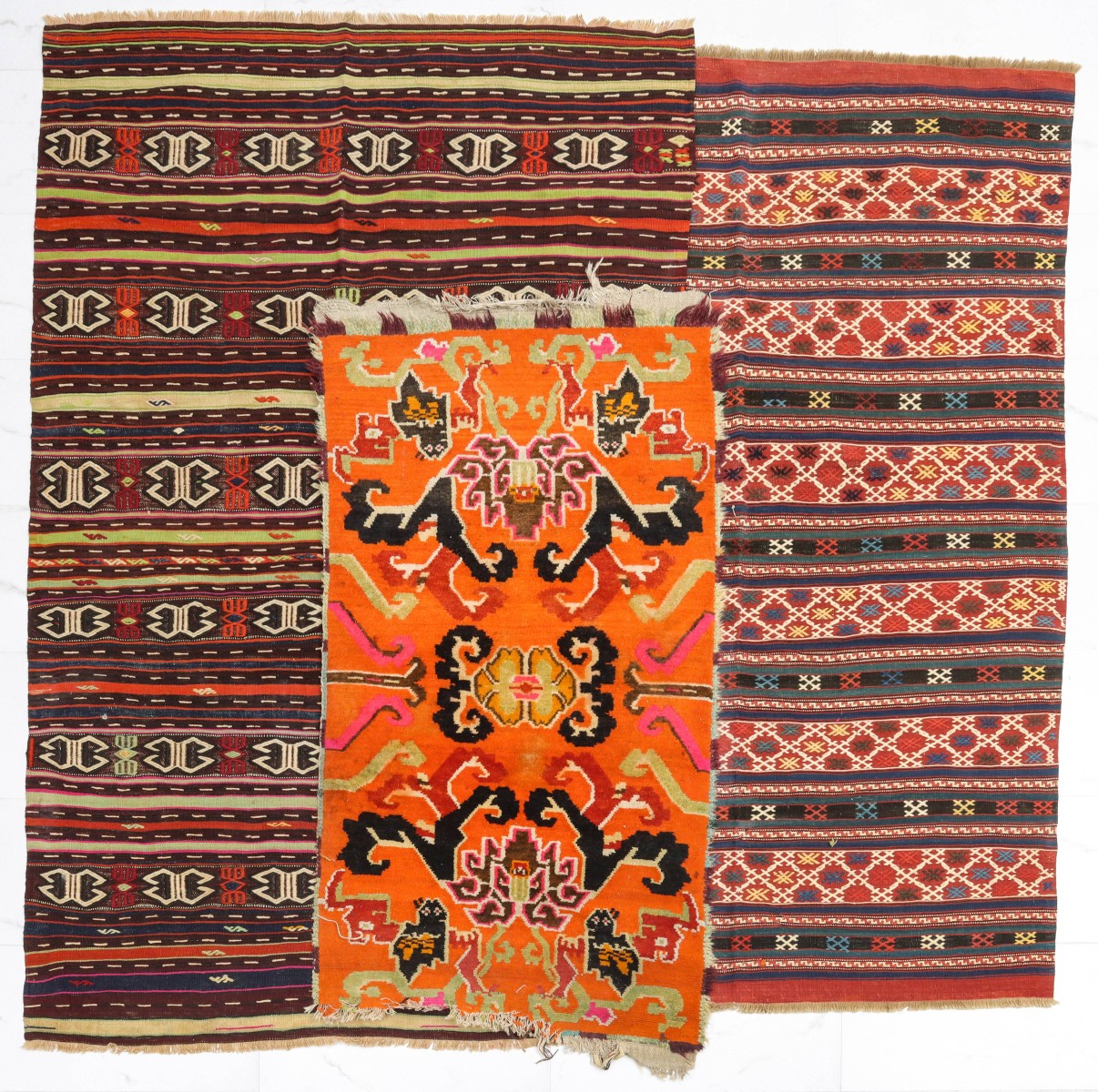 LATE 20TH C. CAUCASIAN AND OTHER WEAVINGS