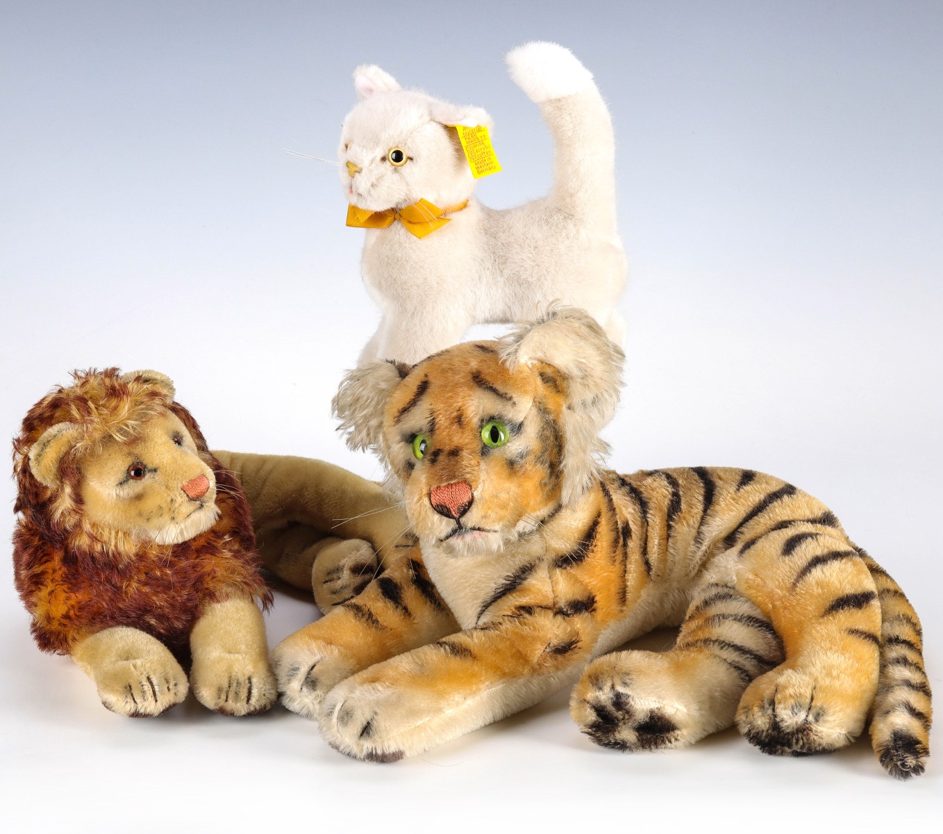 STEIFF TIGER, LION AND KITTEN