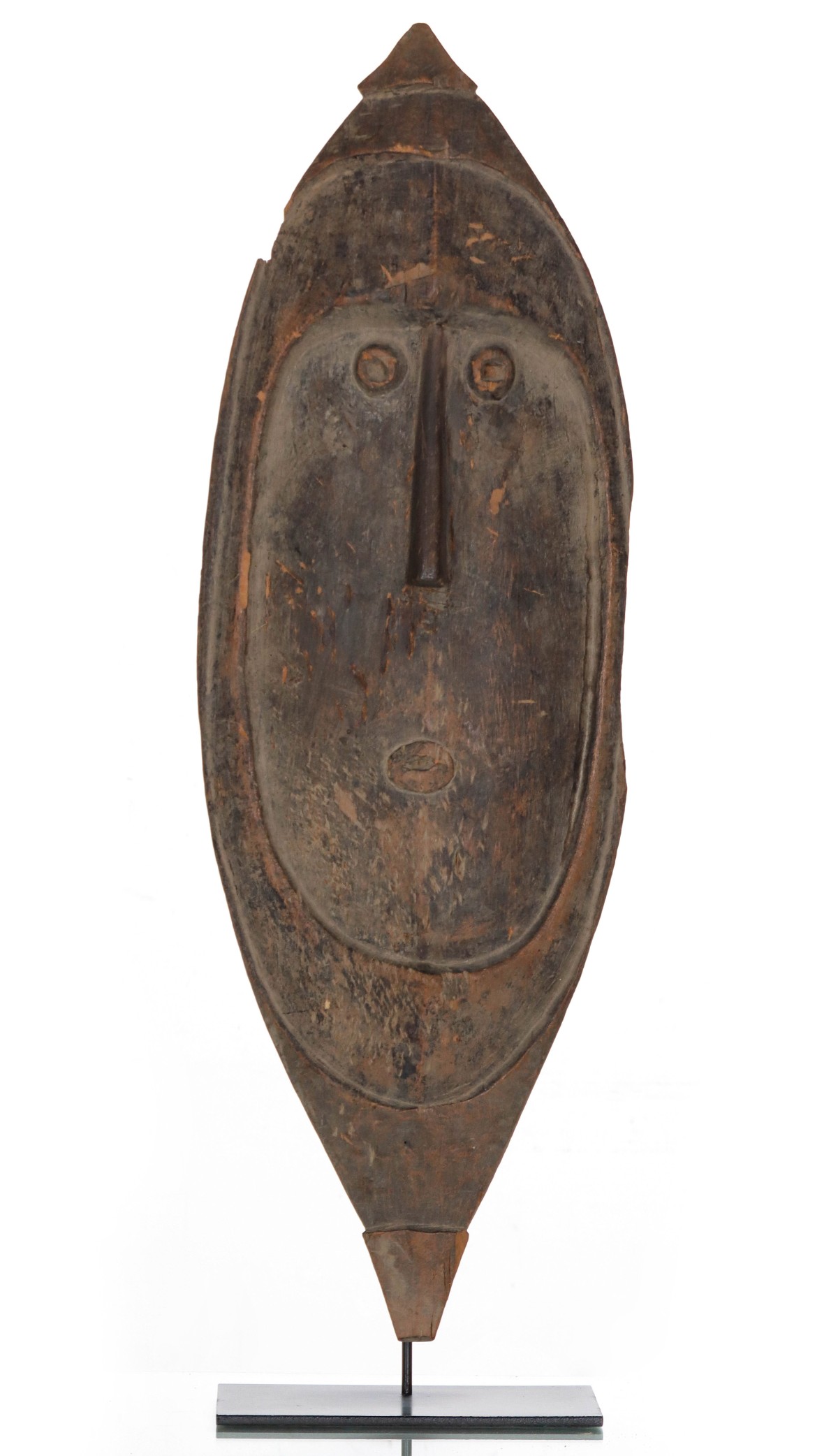 A CARVED WOOD AFRICAN PUPPET MASK ATTR BAMANA PEOPLES